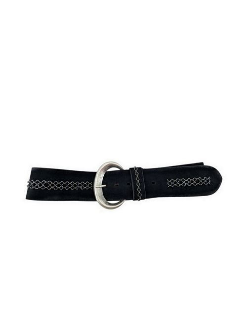 women's belt in black suede Puntovita & Arsenice | PV2466NERO